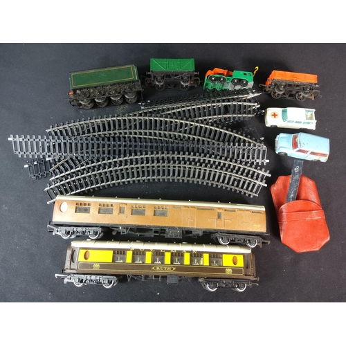 16 - Boxed model railway items including track and model cars