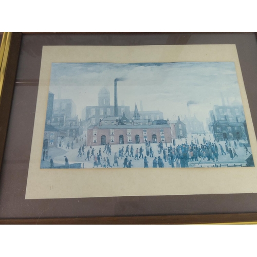 53 - 5 framed Lowry prints, largest 58cms x 34cms