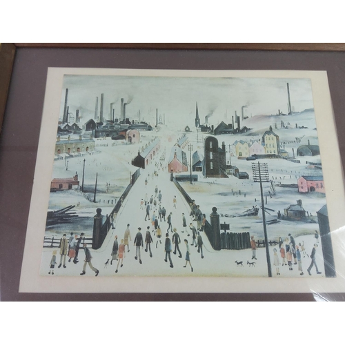 53 - 5 framed Lowry prints, largest 58cms x 34cms