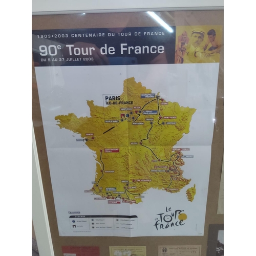 54 - Tour de France montage, 77cms x 107cms