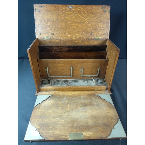 7 - Oak stationery box
