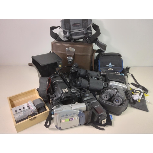 356 - Box of camera items