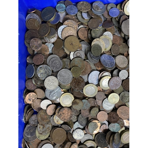 233 - Large quantity of mixed coins approx 7.2kg