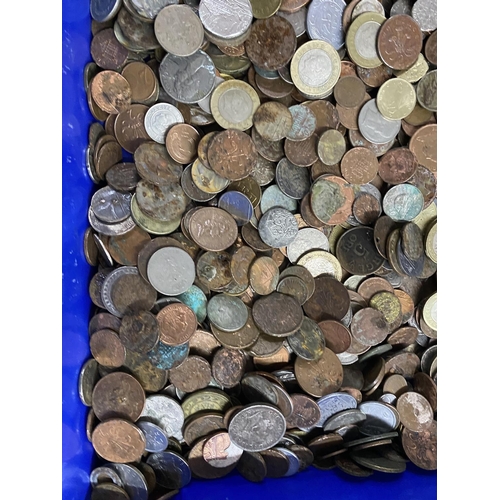 233 - Large quantity of mixed coins approx 7.2kg