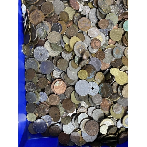 243 - Large quantity of mixed coins approx 7.2kg