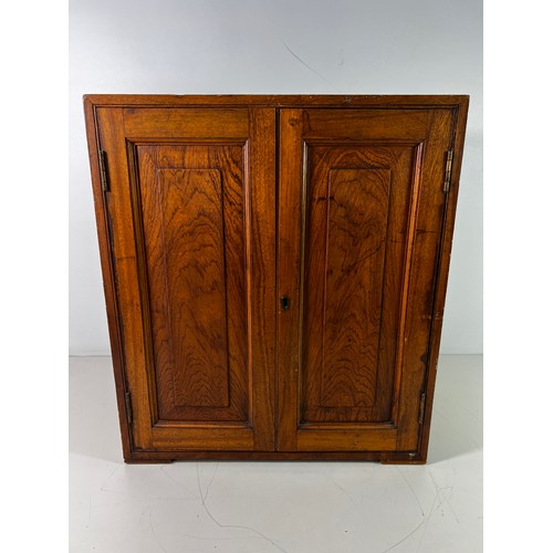 261 - Antique hardwood jewellery cabinet with 9 drawers - 46cm wide x 51cm tall x 25cm deep