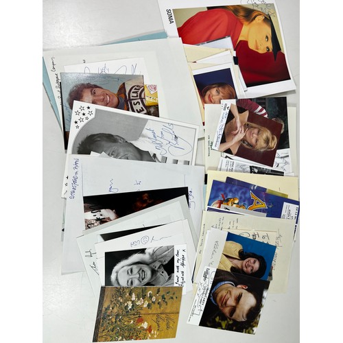 17 - Box of various autographs, photographs and ephemera