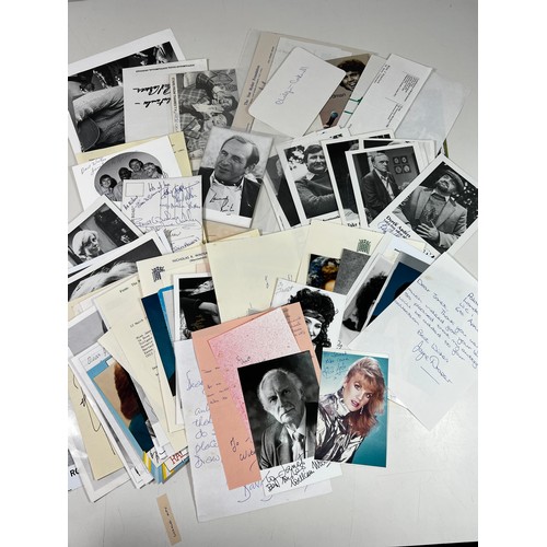 21 - Box of various autographs, photographs and ephemera