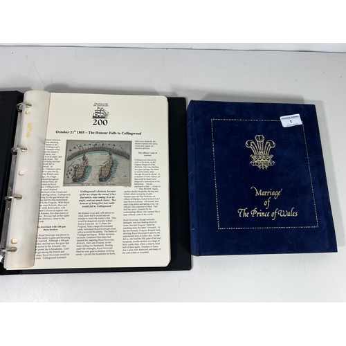 1 - Album of naval first day covers and collection of the marriage of the Prince of Wales covers