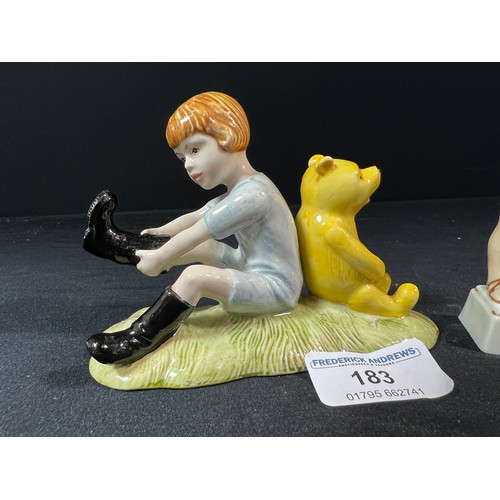 183 - 2 Doulton Pooh Bear figures