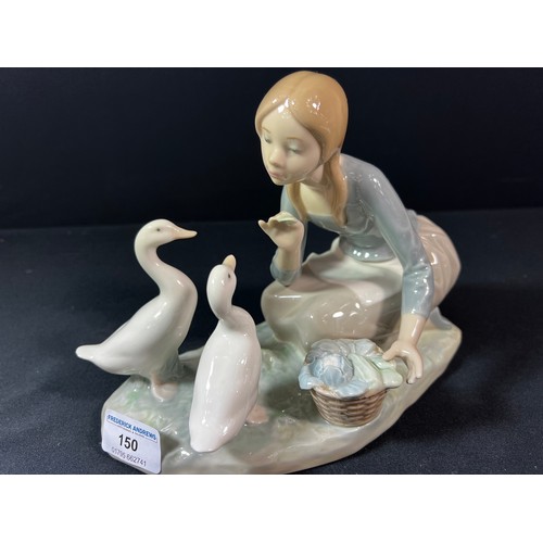 150 - Lladro girl and geese