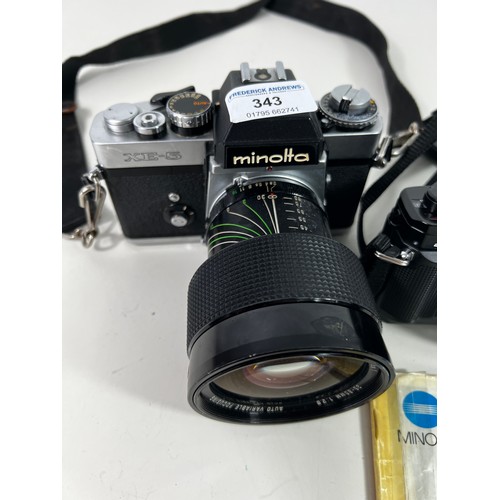 343 - Minolta XE5 with Vivitar lens and X700 camera body