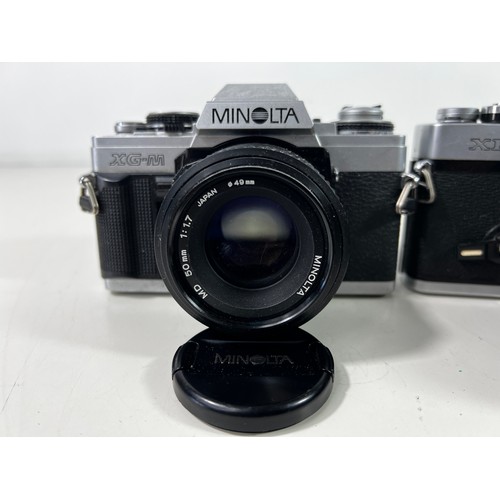 342 - Minolta XE1 and XGM cameras with lenses