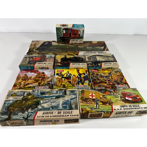 314 - 10 Various vintage airfix kits