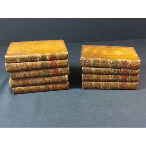 105 - set of 9 leather bound Shakespeare books