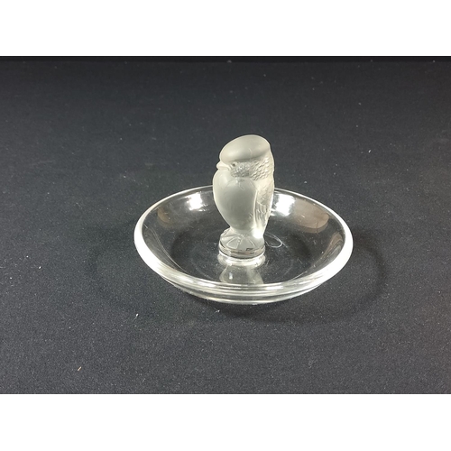 108 - Lalique bird pin dish