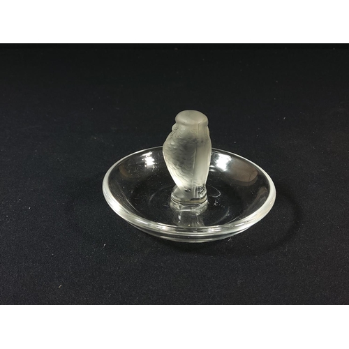 108 - Lalique bird pin dish