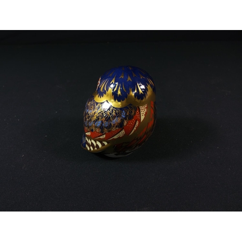 109 - Royal Crown Derby owl with gold stopper