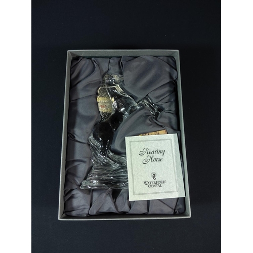 44 - Boxed Waterford crystal horse - 23cm tall