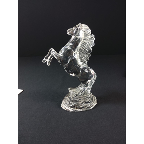 44 - Boxed Waterford crystal horse - 23cm tall