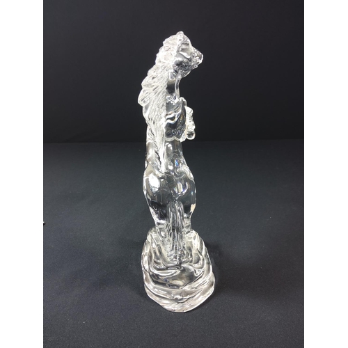 44 - Boxed Waterford crystal horse - 23cm tall