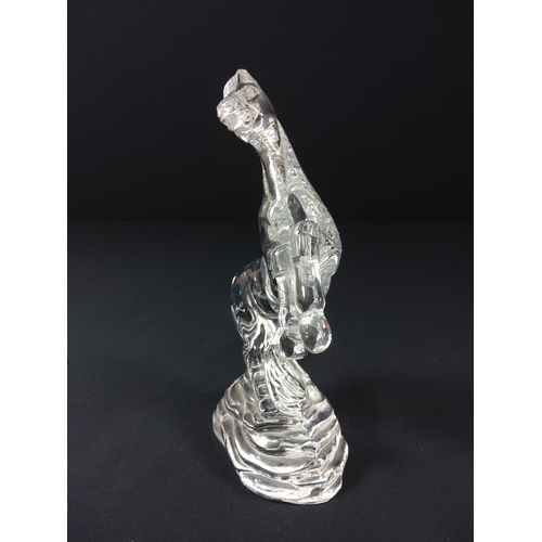 44 - Boxed Waterford crystal horse - 23cm tall