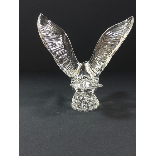 45 - Waterford crystal bird and clock