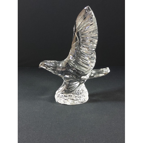 45 - Waterford crystal bird and clock