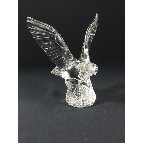 45 - Waterford crystal bird and clock