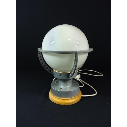 48 - Unusual orb light - overall height 32cm