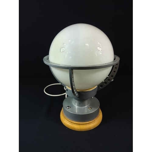 48 - Unusual orb light - overall height 32cm