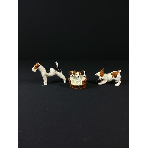 78 - 3 Royal Doulton terrier figures