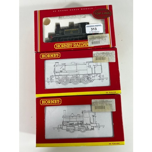 313 - Hornby Pug locomotive 51235, Class J94 locomotive 68080, Terrier locomotive no11 - all boxed