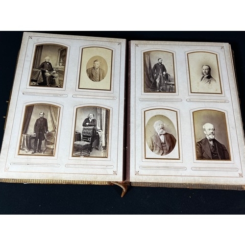 171 - Antique photo album and contents