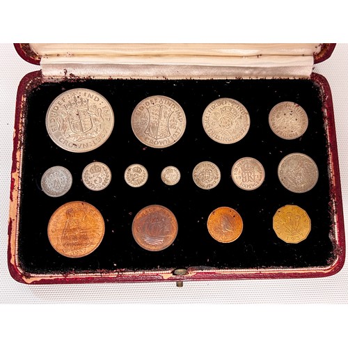 443 - 1937 cased maundy coin set