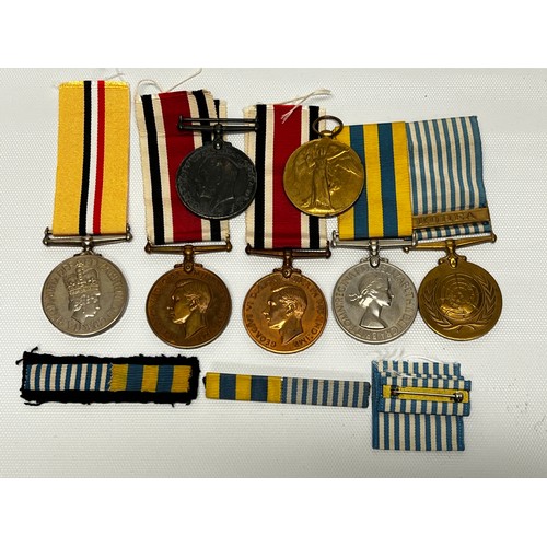 613 - 7 various war medals
[C DE LA MARCHE],{L/SFX 858552 I.R.J .PERRY L.A.,(O).R.N}, 2X [J.52690 H.G.THOM... 