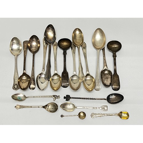 742 - Collection of various tea spoons and other spoons 210.5g