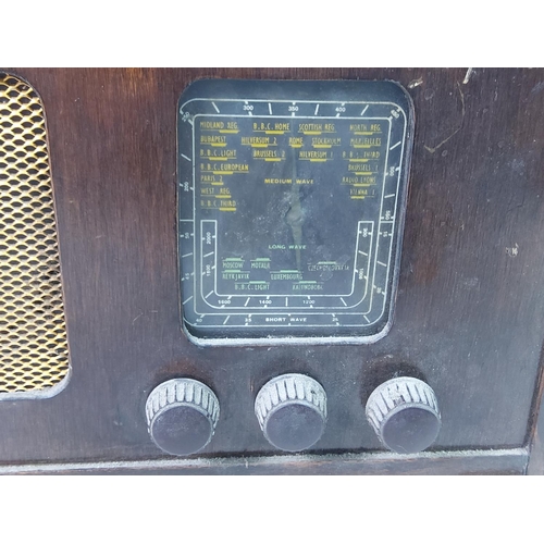 75 - Vintage wooden cased radio