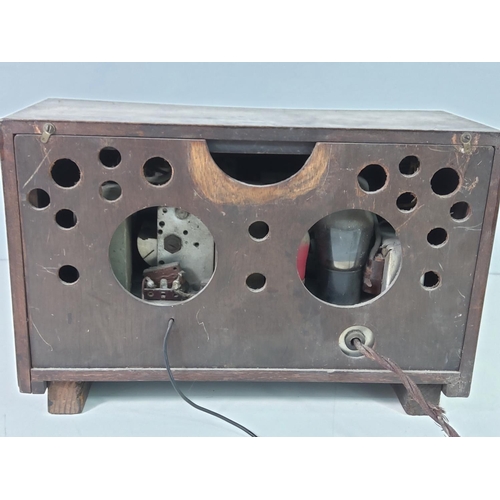 75 - Vintage wooden cased radio