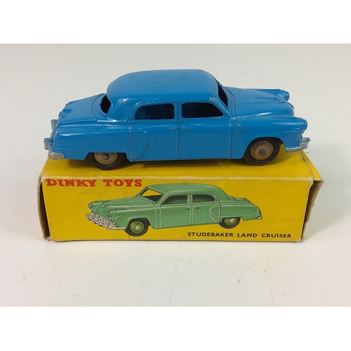 115 - Boxed Dinky 172 Studebaker Land Cruiser, 480 Bedford Van and an empty 133 Cunningham C-3R box