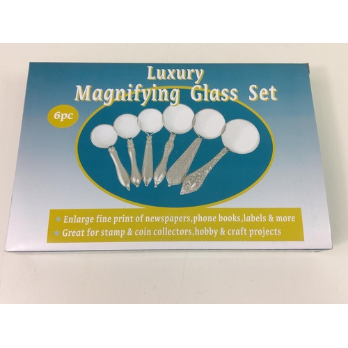 120a - Set of 6 magnifying glasses