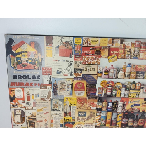 16 - 1970's Grocery advertising picture, 87cms x 59cms