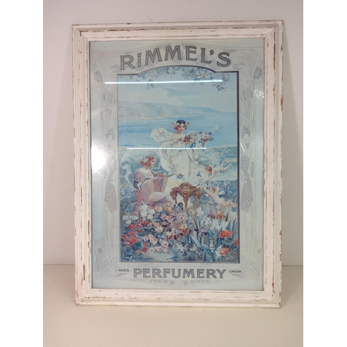 20 - Framed Rimmel's advertising picture, 65cms x 50cms