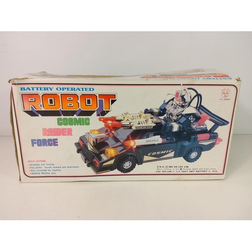 216 - Box vintage robot toy