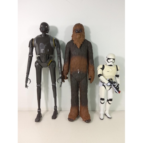 220 - 3 large Star Wars figures