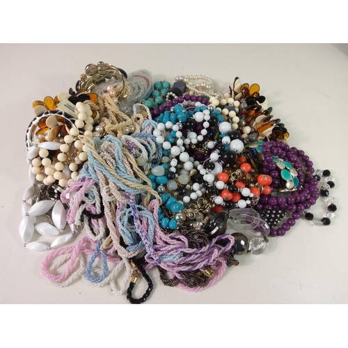 354 - Large box of various costume jewellery