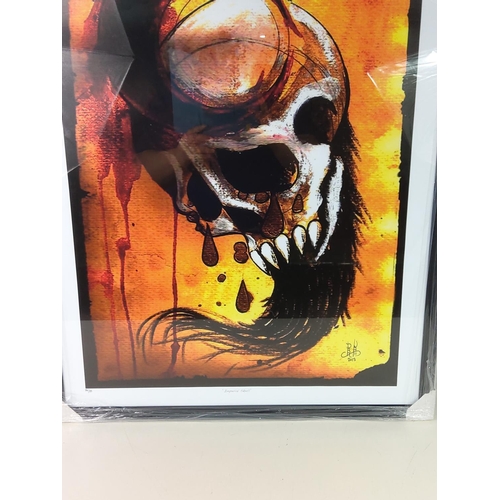 10 - Limited Edition print 24/25 'Imperial Skull' by Dan Wells, 85cms x 62cms