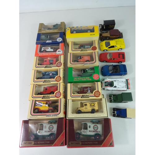 63 - Box of cars including Lledo