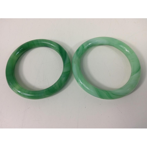 340 - 2 jade bangles