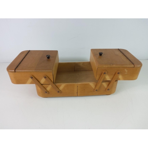 219 - Vintage cantilever sewing box